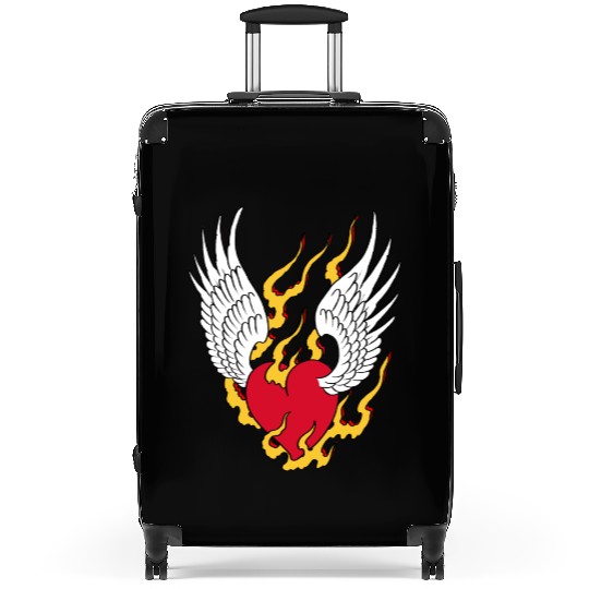On fire - Angel Heart Suitcases