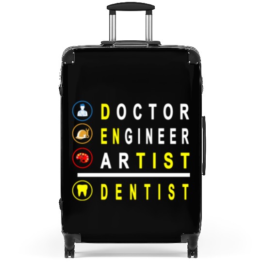 Doctor Engineer Artist Combine Dentist Suitcases