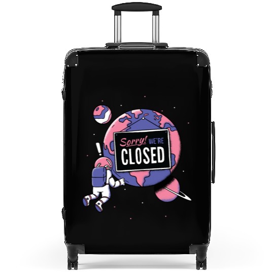 Earth Closed Sign Meme Parks Stores Closed Suitcases