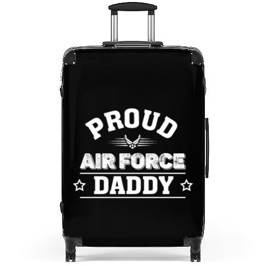 Proud Air Force Daddy Suitcases,Air Force Suitcases.