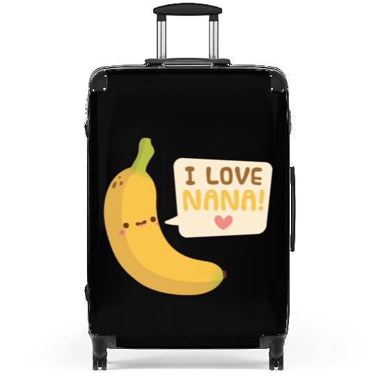 I Love Nana Banana Pun Suitcases