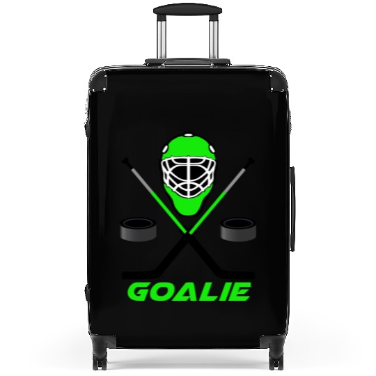 Ice hockey Goalie green Suitcases