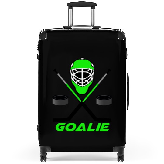 Ice hockey Goalie green Suitcases