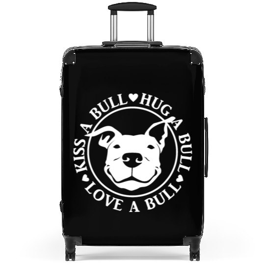 Love-A-Bull Pitbull Bully Dog Rescue Suitcases