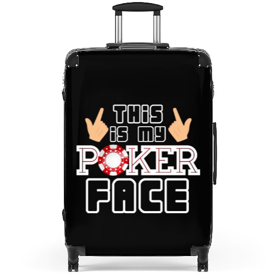 Awesome 'It is My Pocker Face' Poker Player Gift Suitcases