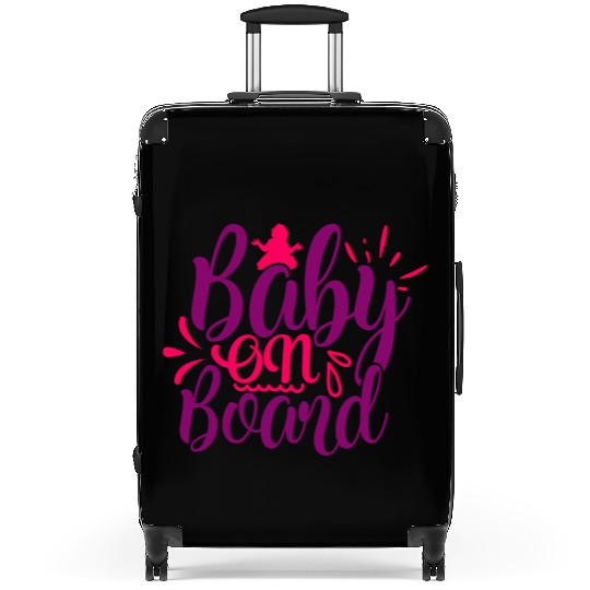 Suitcases of maternity baby on board gift humor fun