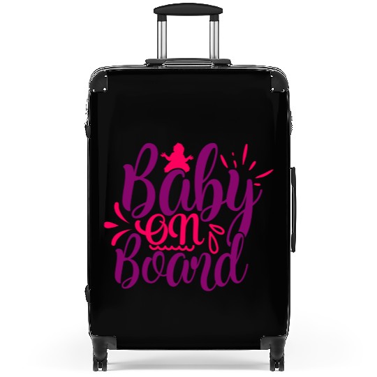 Suitcases of maternity baby on board gift humor fun