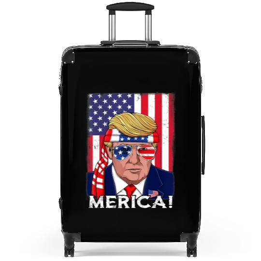 4th Of July Trump Merica USA Boys Girls Kids Suitcases