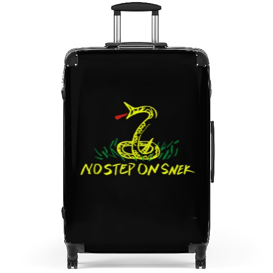 Patriotic No Step on Snek Hand Drawn Gadsden Suitcases