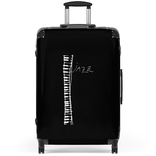 jazz piano white 1 Suitcases