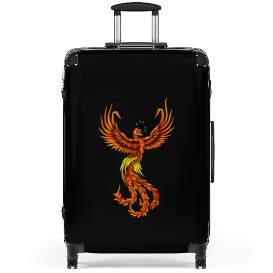 phoenix bird Suitcases