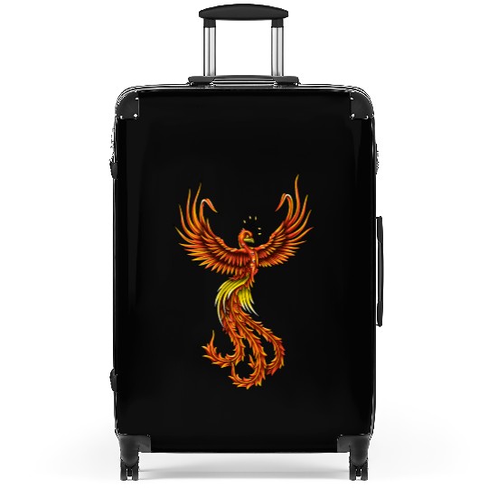 phoenix bird Suitcases