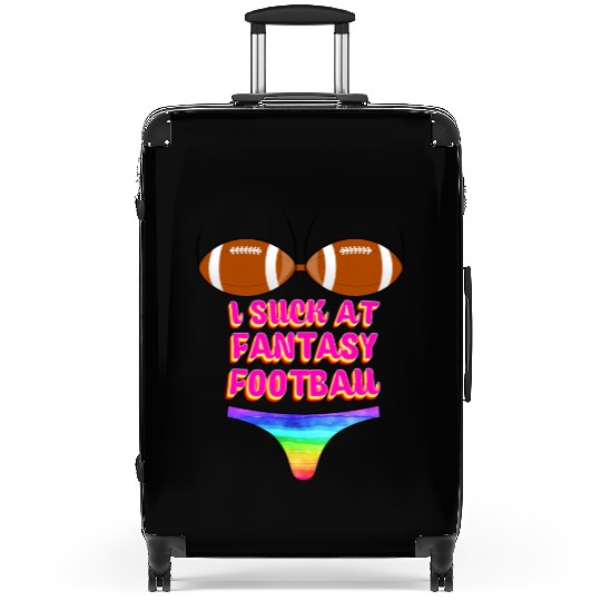 Funny Football I Suck At Fantasy Football Suitcases