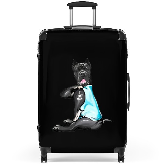 Cane Corso Tattoos I Love Dad Sitting Gift Father Suitcases