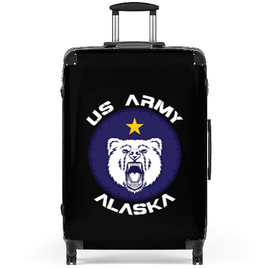 US Army Alaska Polar Bear Patch Suitcases