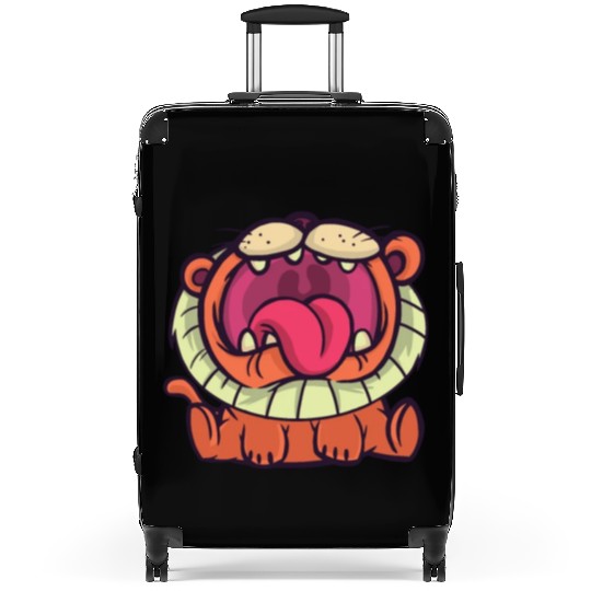 cartoon lion Suitcases