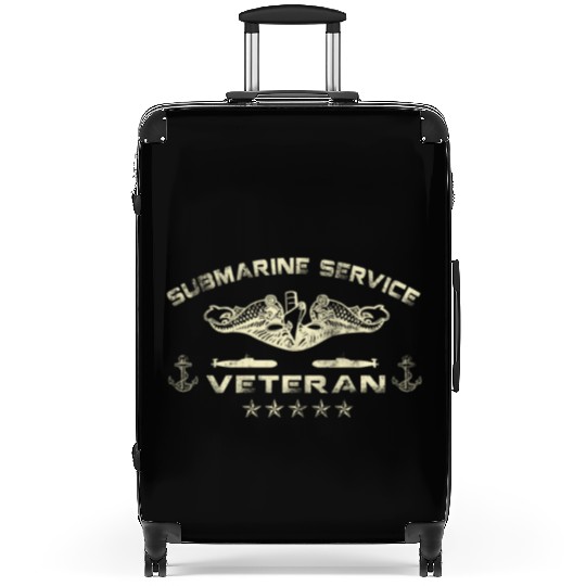 Vintage US Navy Submarine Service Veteran Suitcases