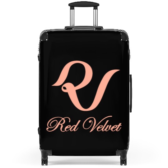 Red velvet kpop group logo design Suitcases