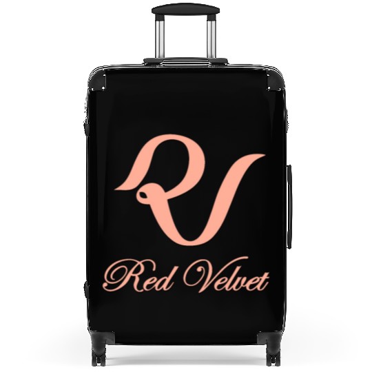 Red velvet kpop group logo design Suitcases