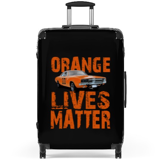 General Lee Dukes Of Hazzard Retro Orange Lives Suitcases