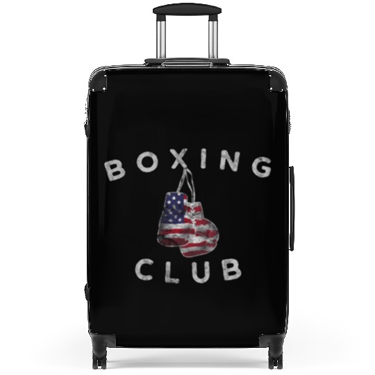 Boxing Club Vintage US Flag Boxing Gloves Suitcases