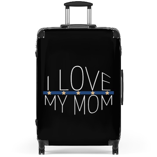 family - I love my mom Suitcases