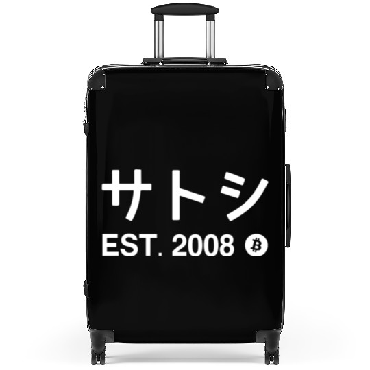 Satoshi Bitcoin Established 2008 Suitcases