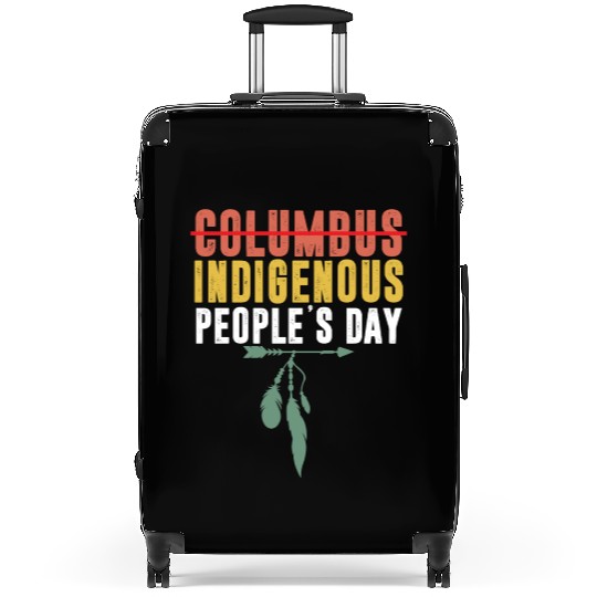 Vintage Indigenous People's Day Not Columbus Day Suitcases