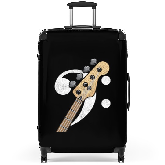 Bass Clef Guitar Bass Player Musician Suitcases