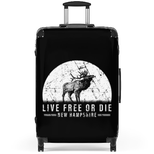 Live Free or Die New Hampshire Hiking Suitcases