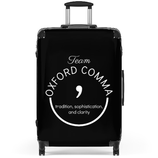 Team Oxford Comma Grammar Police Gift Suitcases