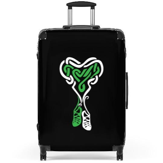 Irish Step Dancing Celtic Knot Heart Suitcases