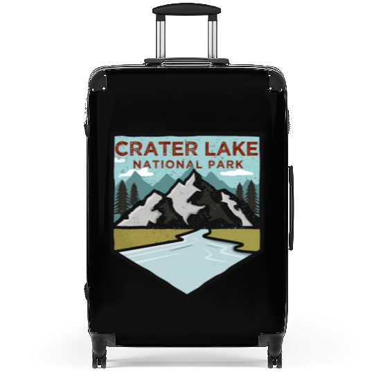 Retro Vintage Crater Lake National Park Gift Suitcases