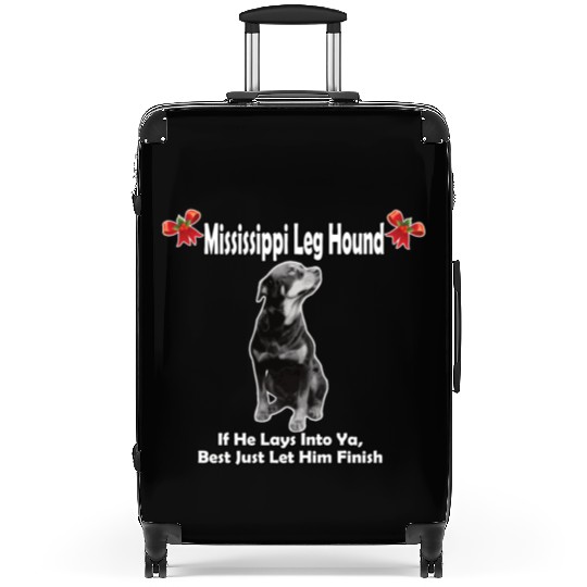 Mississippi Leg Hound Let Him Finish Christmas Suitcases
