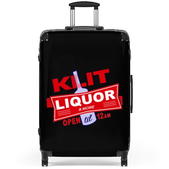 KLIT Liquor parody logo Suitcases