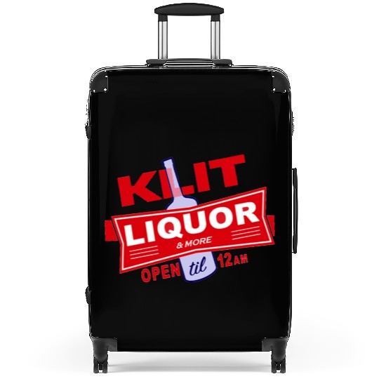 KLIT Liquor parody logo Suitcases