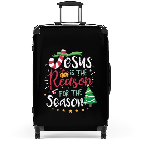 Jesus is the reason for the season Suitcases
