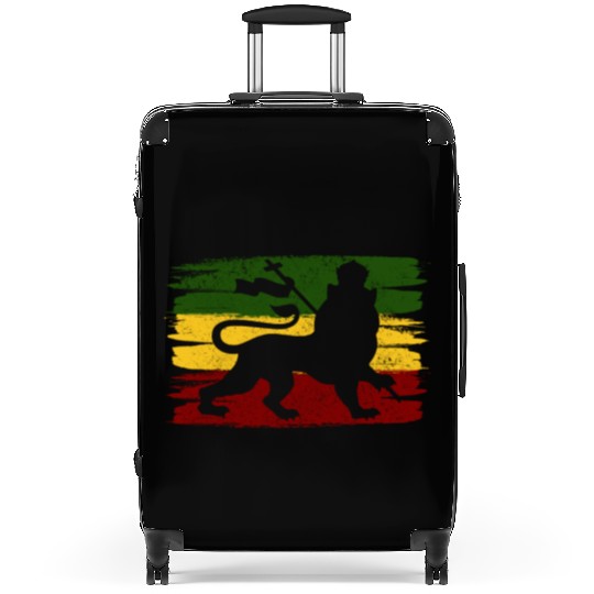Lion Of Judah Reggae Music Rastafari Rasta Gift Suitcases