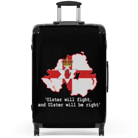 Ulster Banner Map of Northern Ireland, Randol Chur Suitcases
