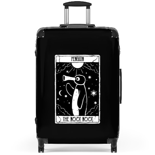 noot noot tarot card rainbow vintage distressed Suitcases