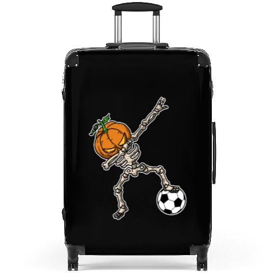 Funny Dabbing Pumpkin Head Soccer Gift Idea Suitcases