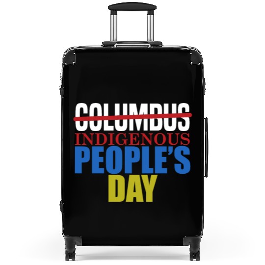 Columbus Indigenous People's Day Indian Native Ame Suitcases
