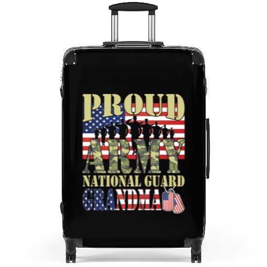 Proud Army National Guard Grandma Suitcases
