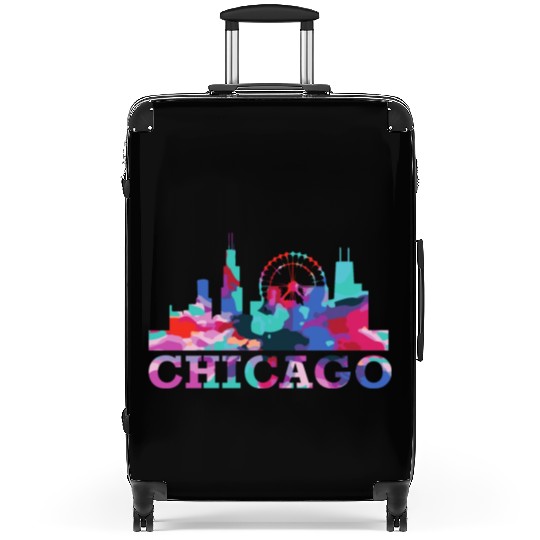 Chicago Skyline Impression US Souvenir Gift Idea Suitcases