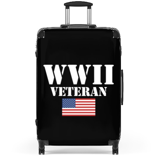 American Patriot Wwii Veteran Military World War 2 Suitcases