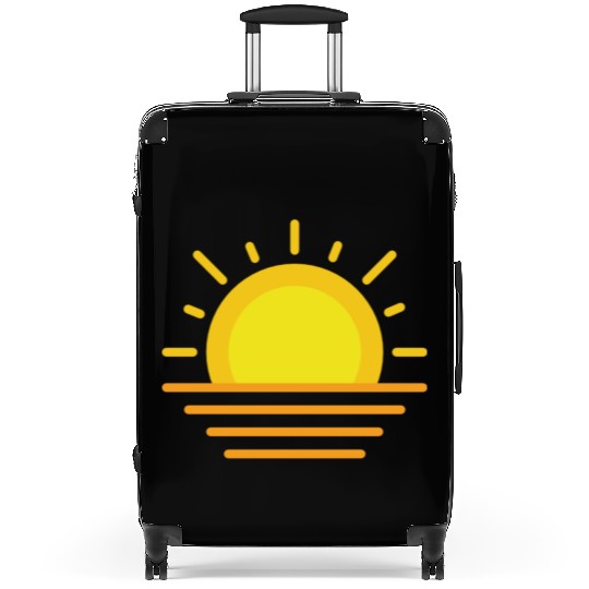 Sun over Ocean Suitcases