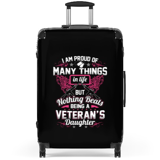 Proud Veteran's Daughter Suitcases