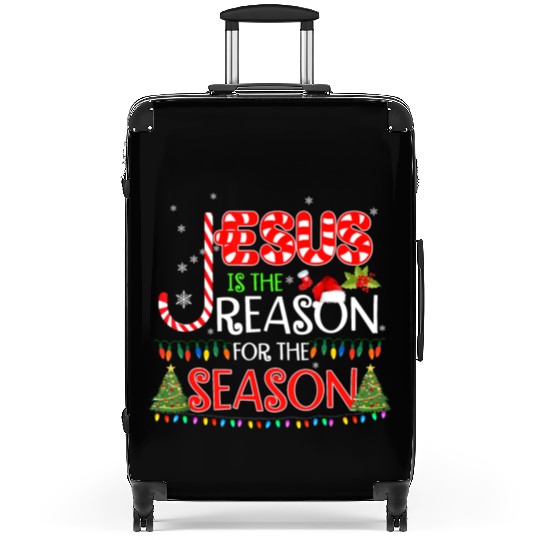 Jesus Is The Reason For The Season Christmas Suitcases