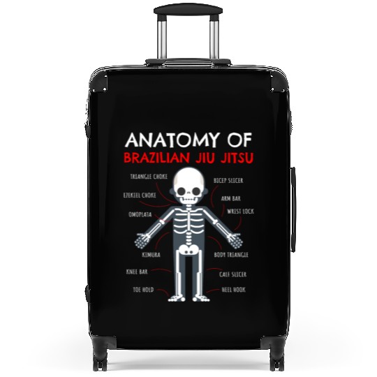 Jiu Jitsu Gifts Anatomy Brazilian Jiu Jitsu Funny Suitcases