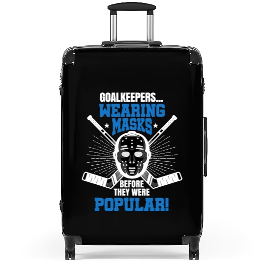 Funny Hockey Goalie Suitcases Mask Pun Ice Hockey